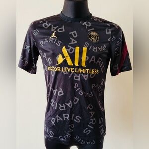 PSG x Jordan Paris Saint-Germain Soccer Jersey – Black/Gold – Men’s Large NEW!